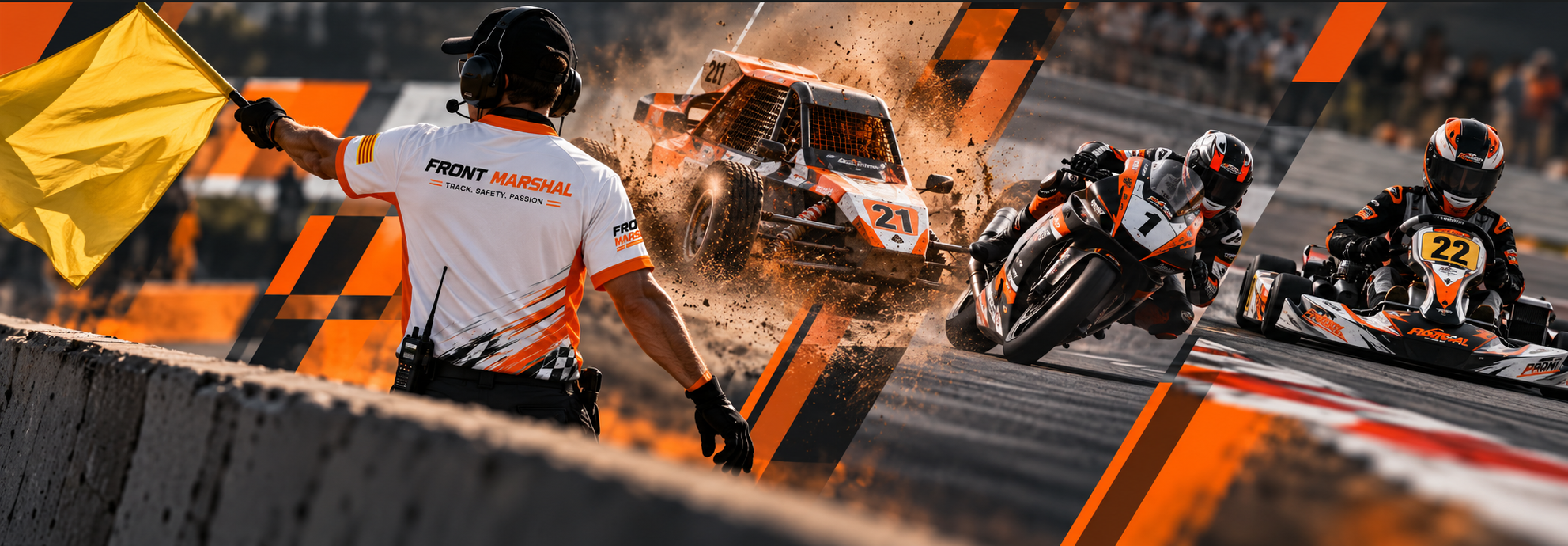 Front Marshal · Track. Safety. Passion.
